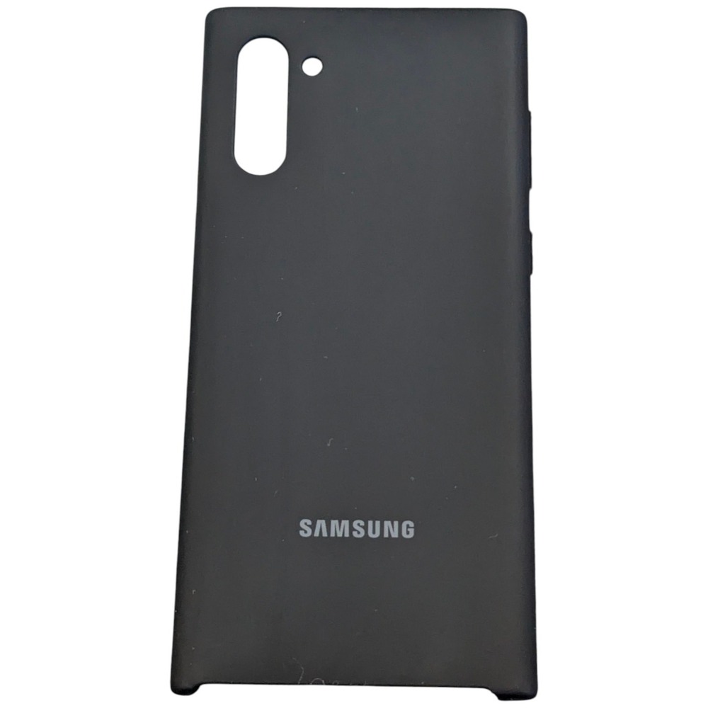 V4-O Samsung Silicone Case For Samsung Galaxy Note10 In Black/Teal